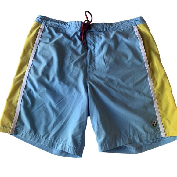 CREMIEUX Lot Of 2 Swim Board Shorts Sz XL 36 Orange & Blue Pockets Drawstring - Picture 10 of 16